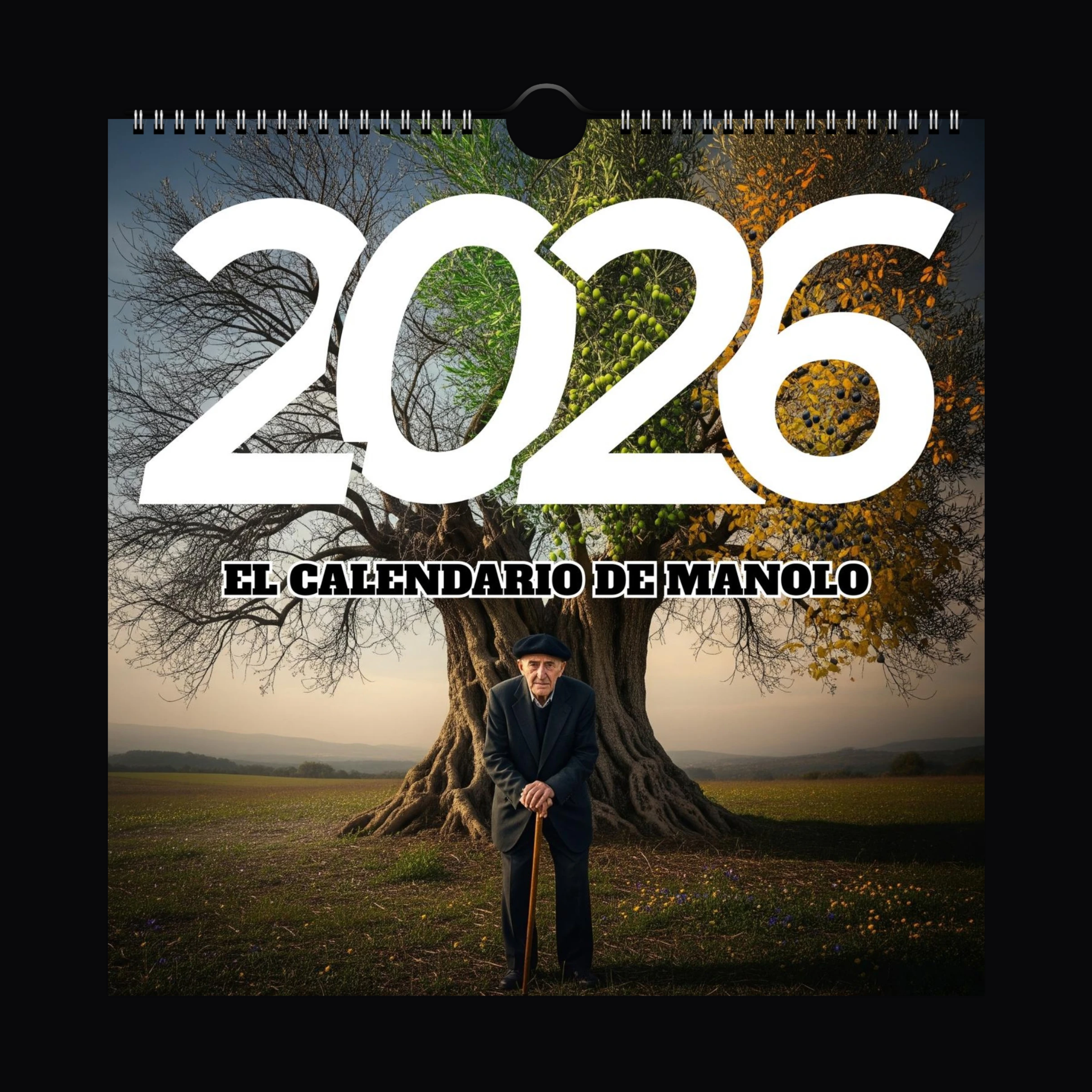El Calendario de Manolo 2026 "12 Hostias para Sobrevivir al Año" — portada